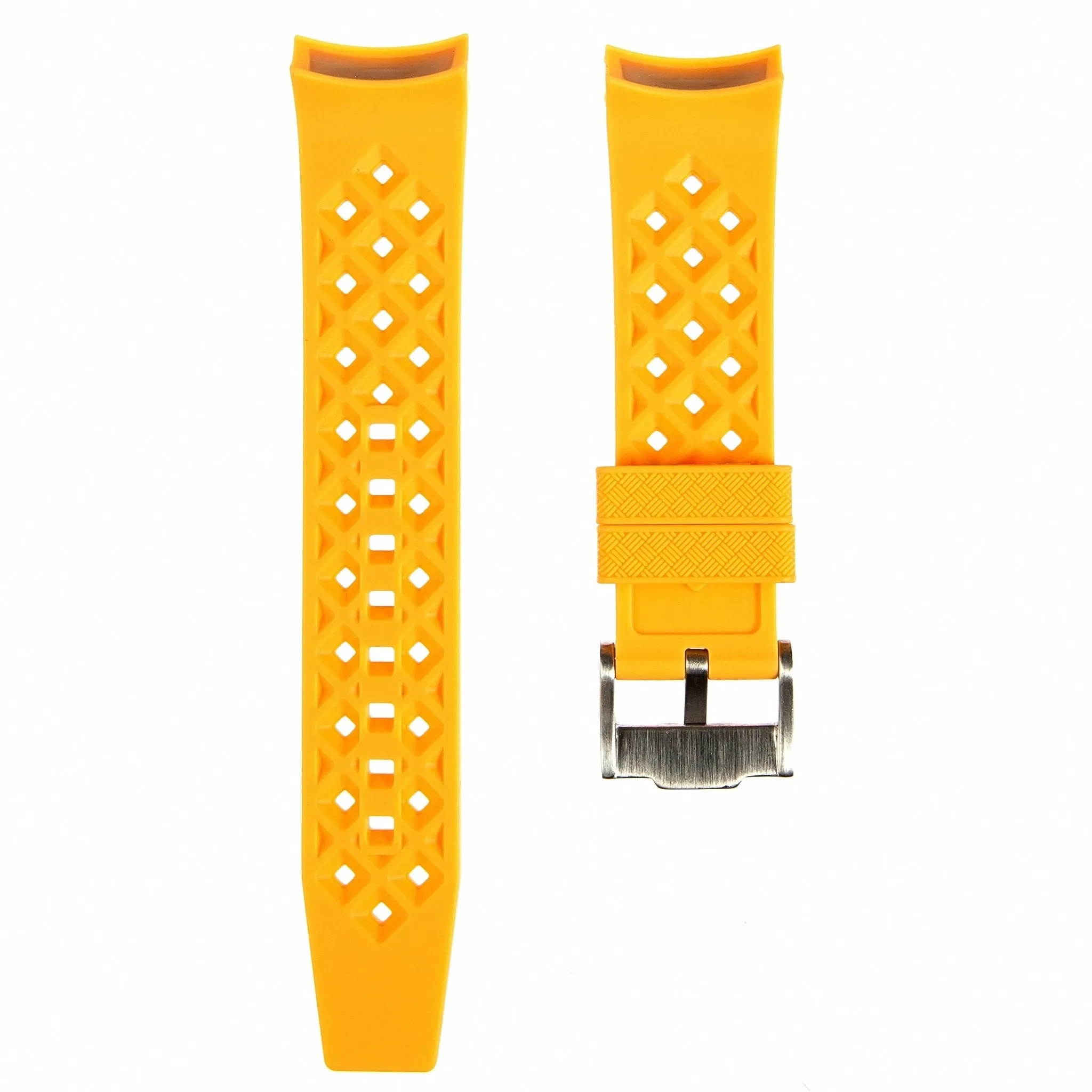 Rubber Strap for Blancpain X Swatch Pacific Ocean - Pacific Yellow (2415)