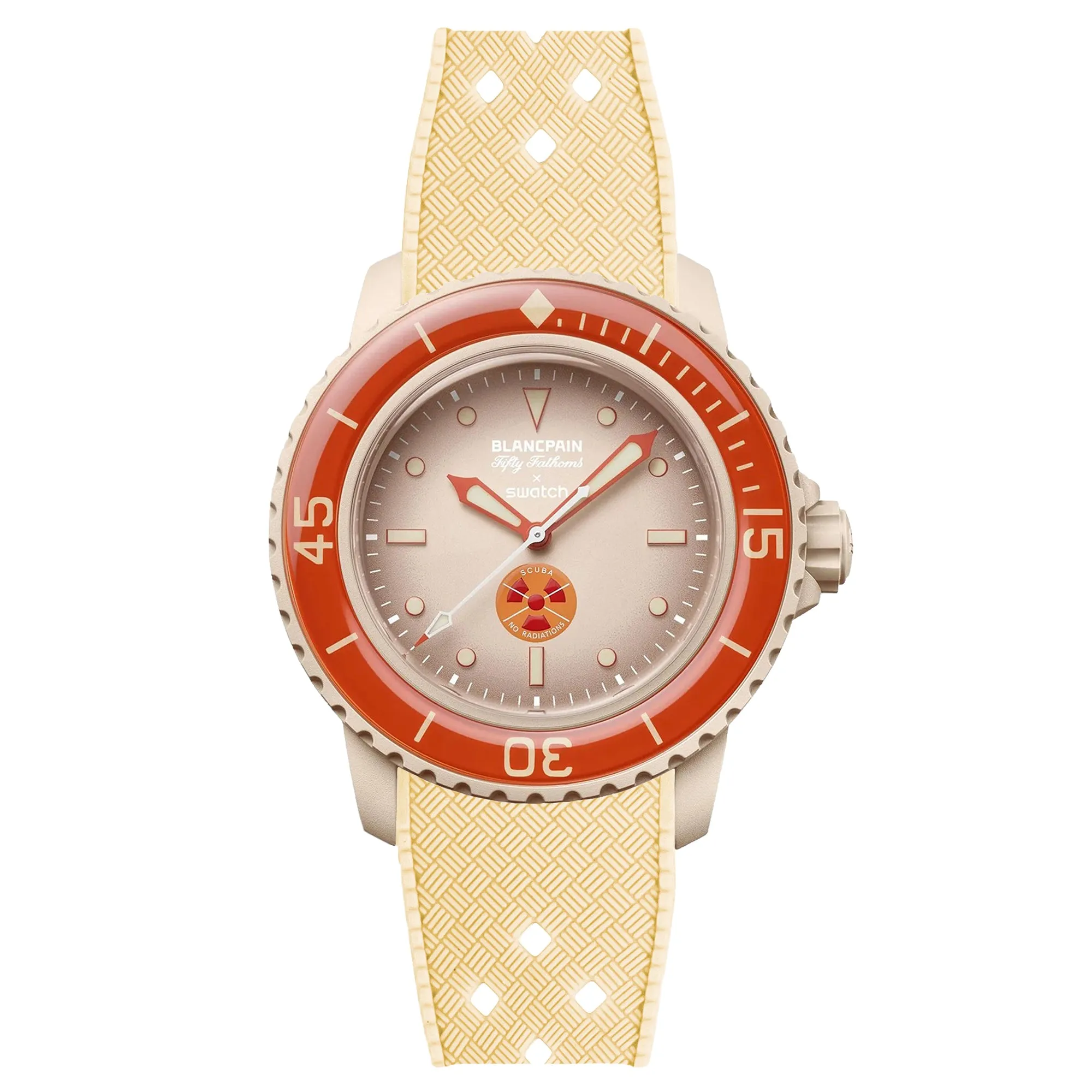 Rubber Strap for Blancpain X Swatch Pacific Ocean - Pacific Yellow (2415)