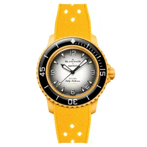 Rubber Strap for Blancpain X Swatch Pacific Ocean - Pacific Yellow (2415)