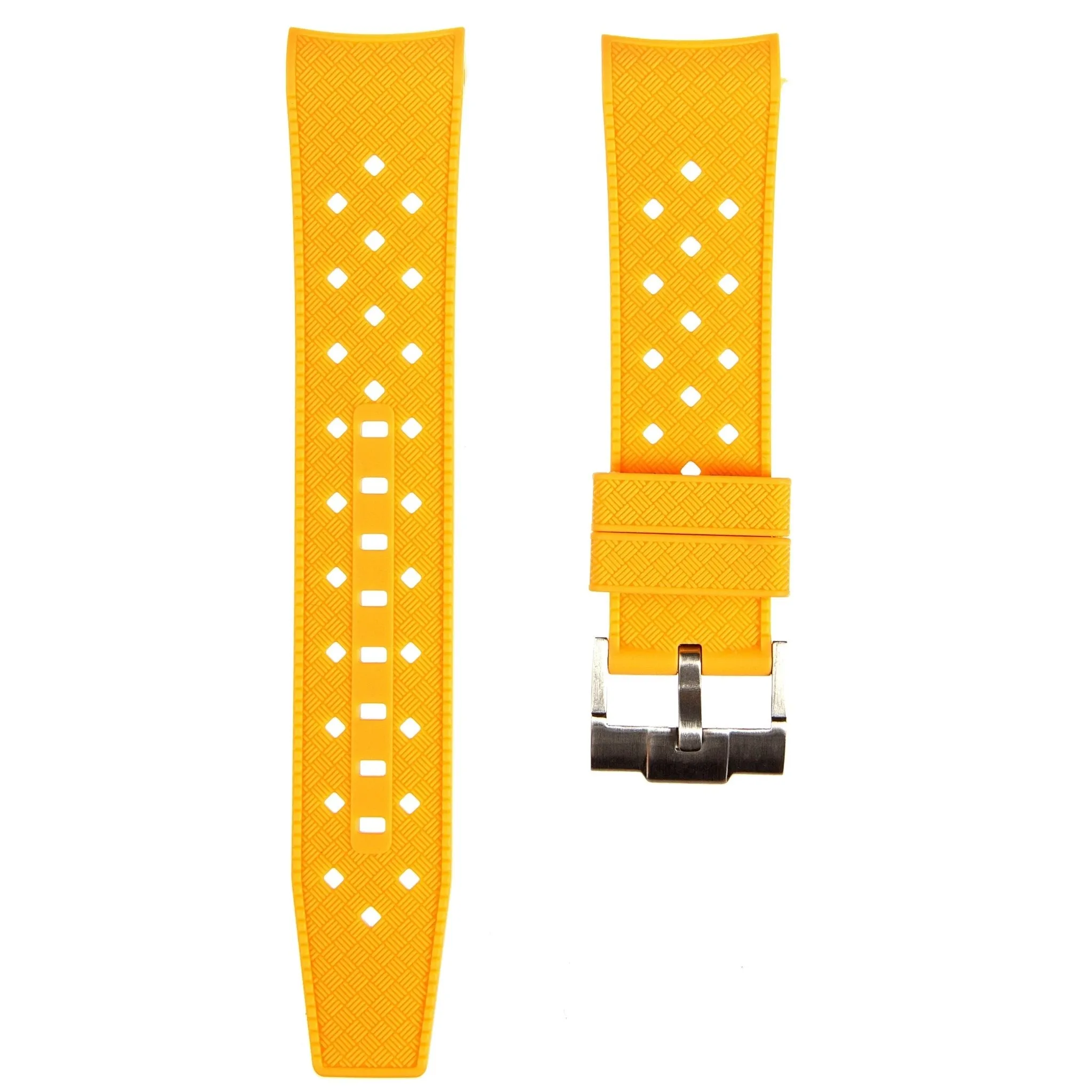 Rubber Strap for Blancpain X Swatch Pacific Ocean - Pacific Yellow (2415)