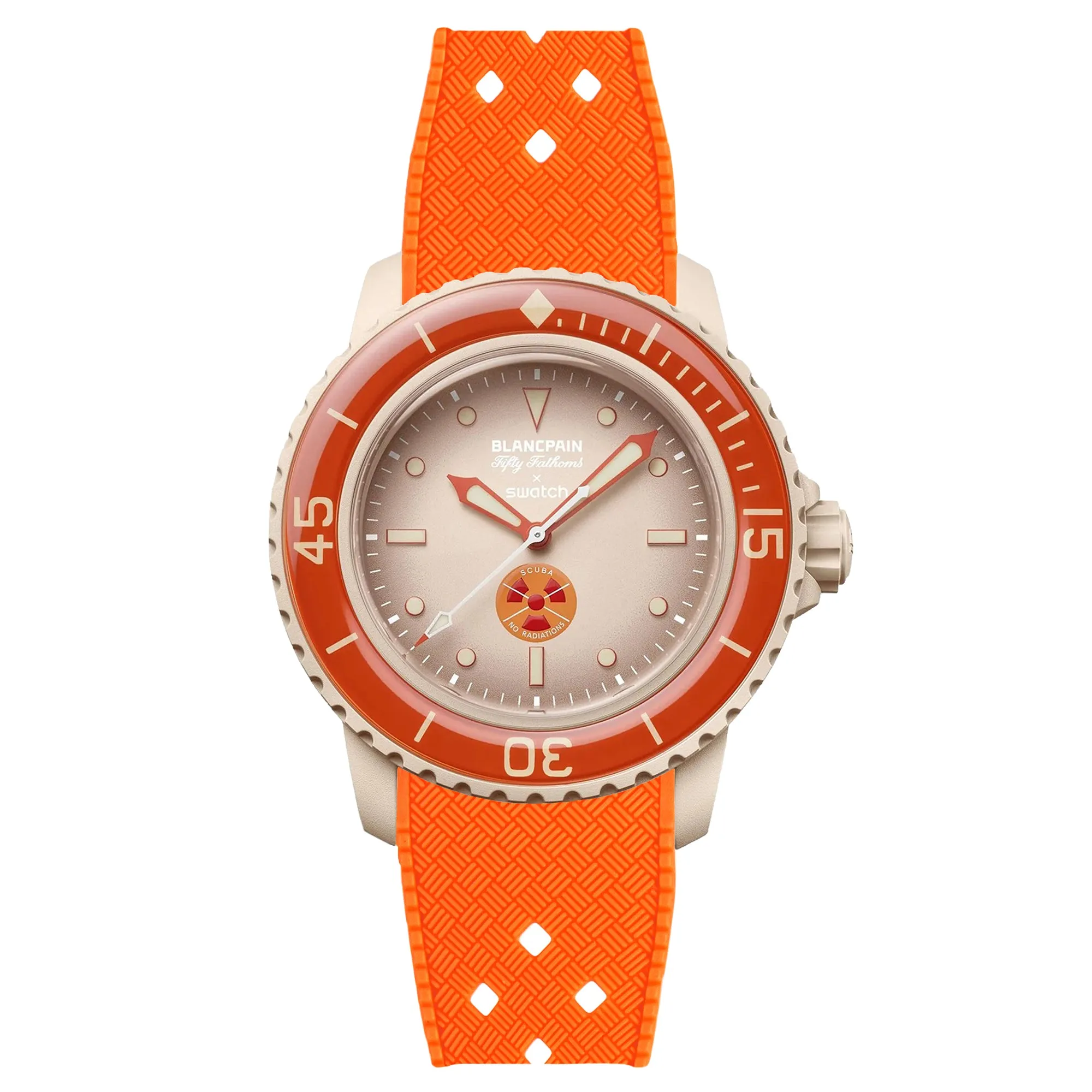 Rubber Strap for Blancpain X Swatch Pacific Ocean - Pacific Yellow (2415)
