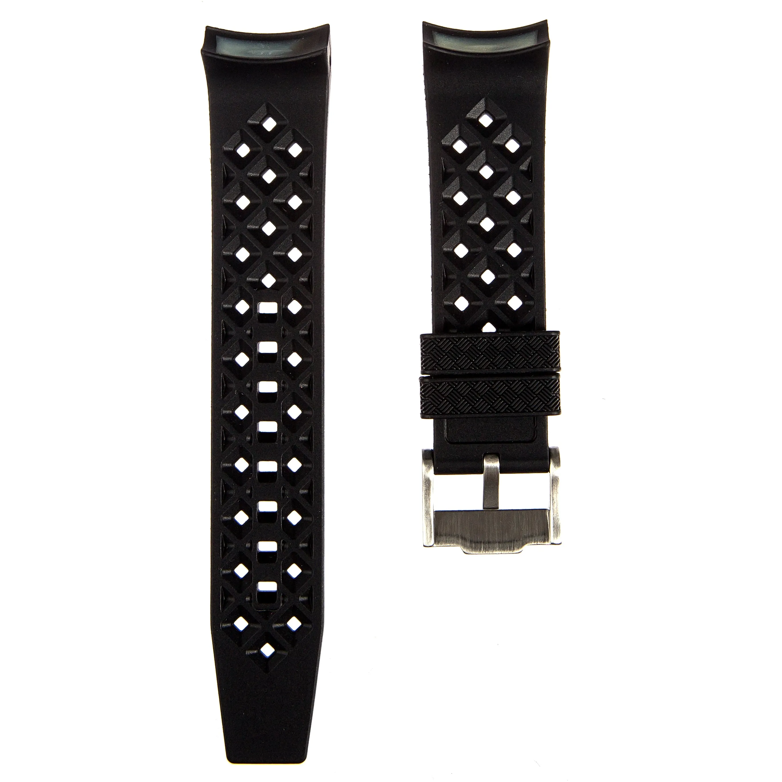 Rubber Strap for Blancpain X Swatch The Ocean Of Storms - White (2415)