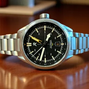 RZE Fortitude Nighthawk GMT - Titanium 100m True&nbsp;GMT