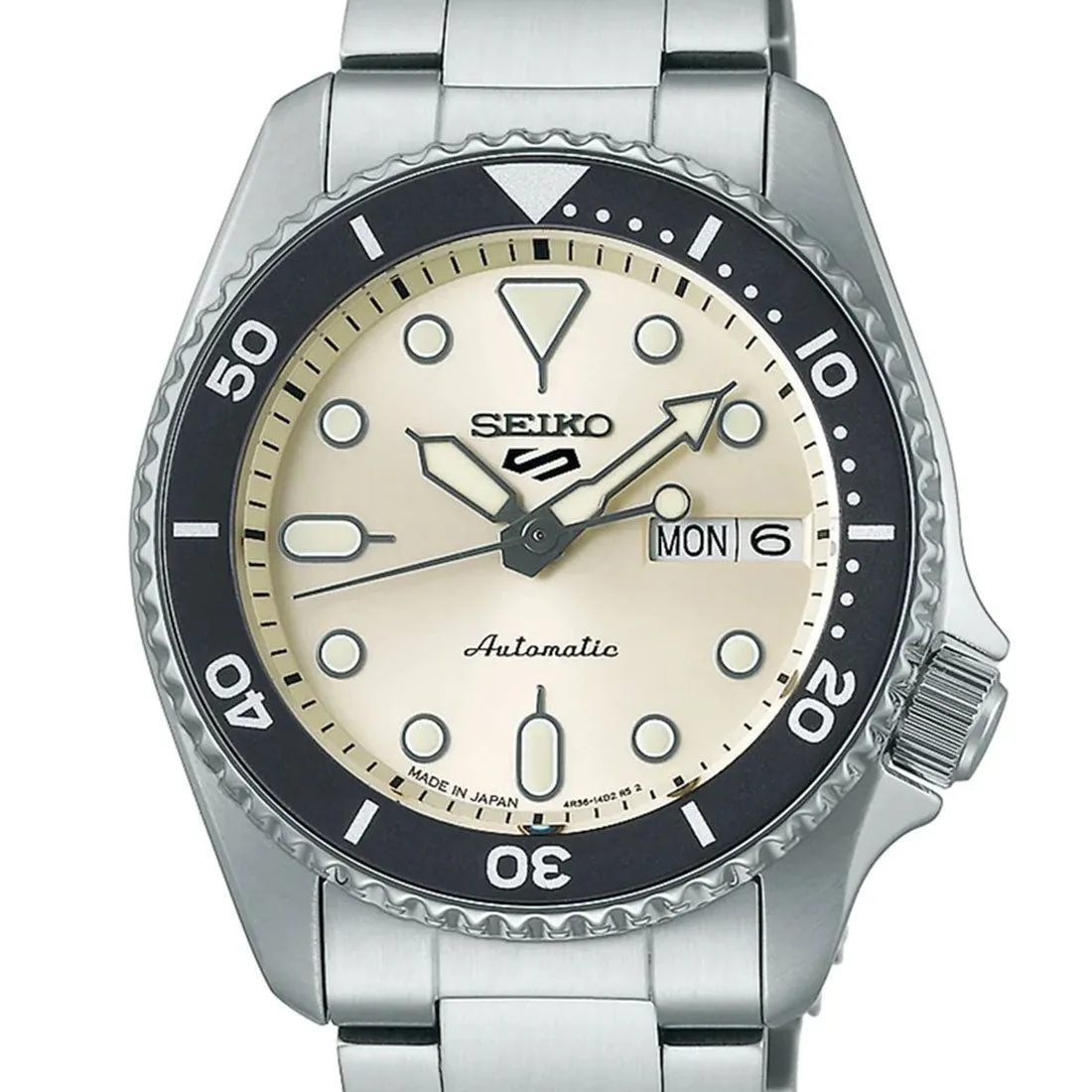 Seiko 5 Sports JDM SBSA227 SKX Sports Style Mechanical Off White Dial Watch