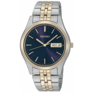 Seiko Men's SGGA54 Dress Two-Tone Blue Dial Watch