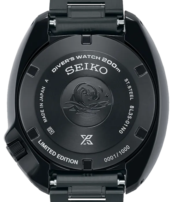Seiko Prospex 2022 The Black Series Limited Edition 1970 Mechanical Diver's Contemporary Design Turtle "Captain Willard" SLA061