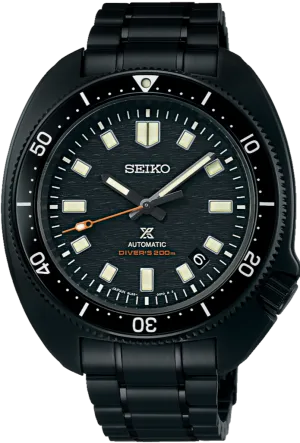 Seiko Prospex 2022 The Black Series Limited Edition 1970 Mechanical Diver's Contemporary Design Turtle "Captain Willard" SLA061