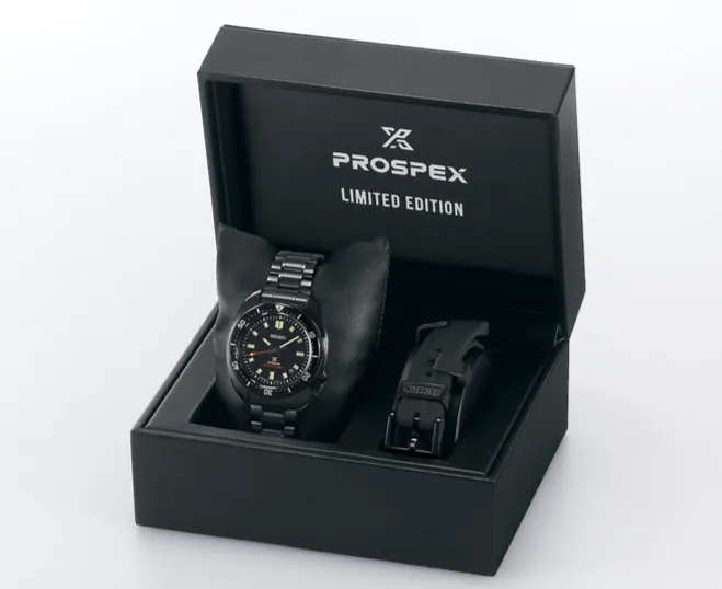 Seiko Prospex 2022 The Black Series Limited Edition 1970 Mechanical Diver's Contemporary Design Turtle "Captain Willard" SLA061