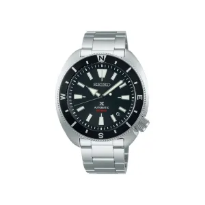 Seiko Prospex SRPH17K1 Tortoise Land Edition Automatic Men's Watch | Black Dial with Stainless Steel Strap
