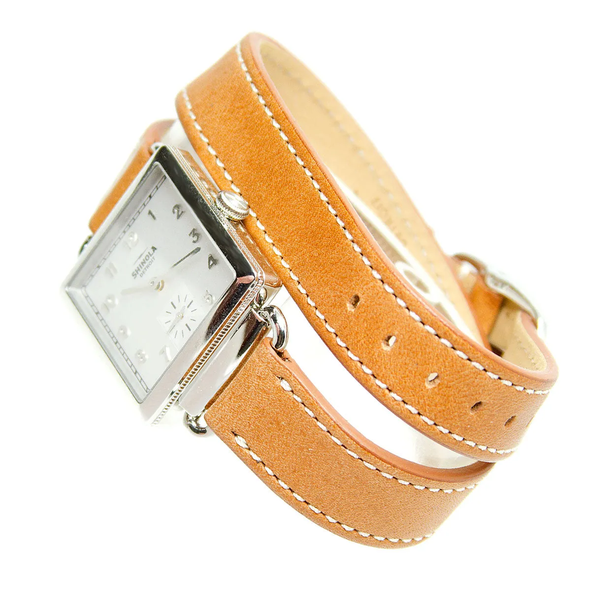 Shinola The Cass 28mm with Double Wrap Strap