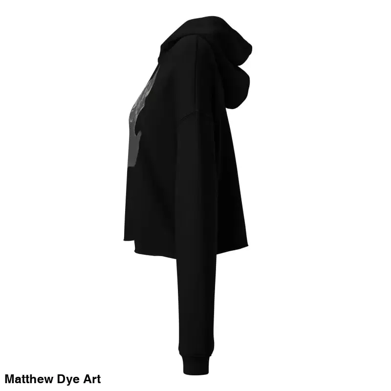 Sinister Entity | Gothic Horror Crop Hoodie