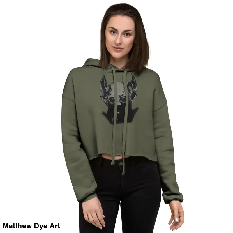 Sinister Entity | Gothic Horror Crop Hoodie