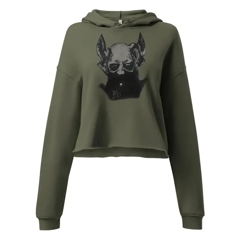 Sinister Entity | Gothic Horror Crop Hoodie