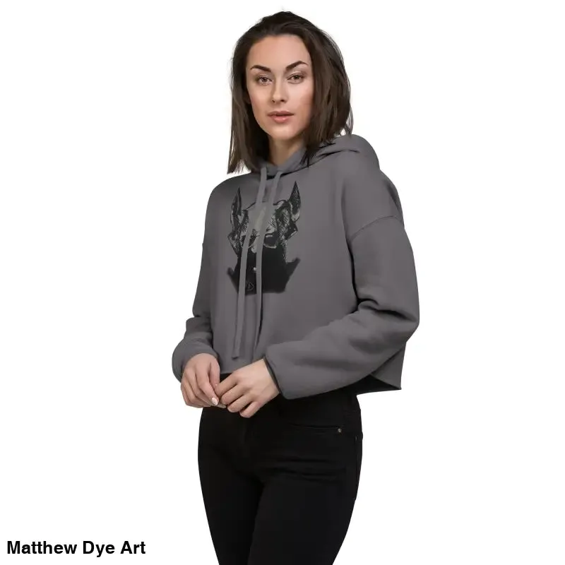 Sinister Entity | Gothic Horror Crop Hoodie