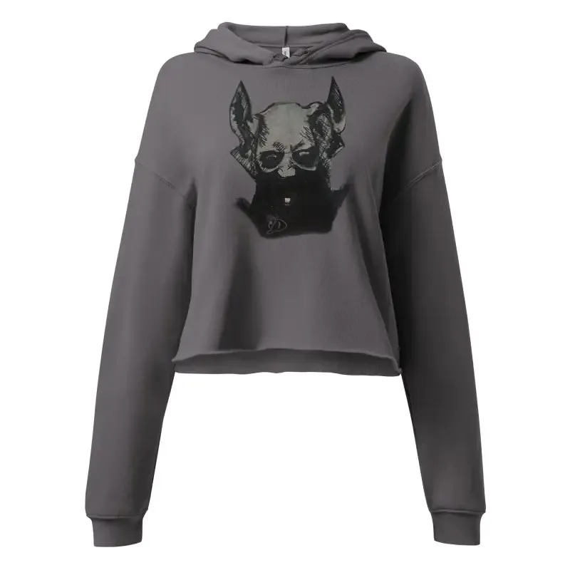 Sinister Entity | Gothic Horror Crop Hoodie