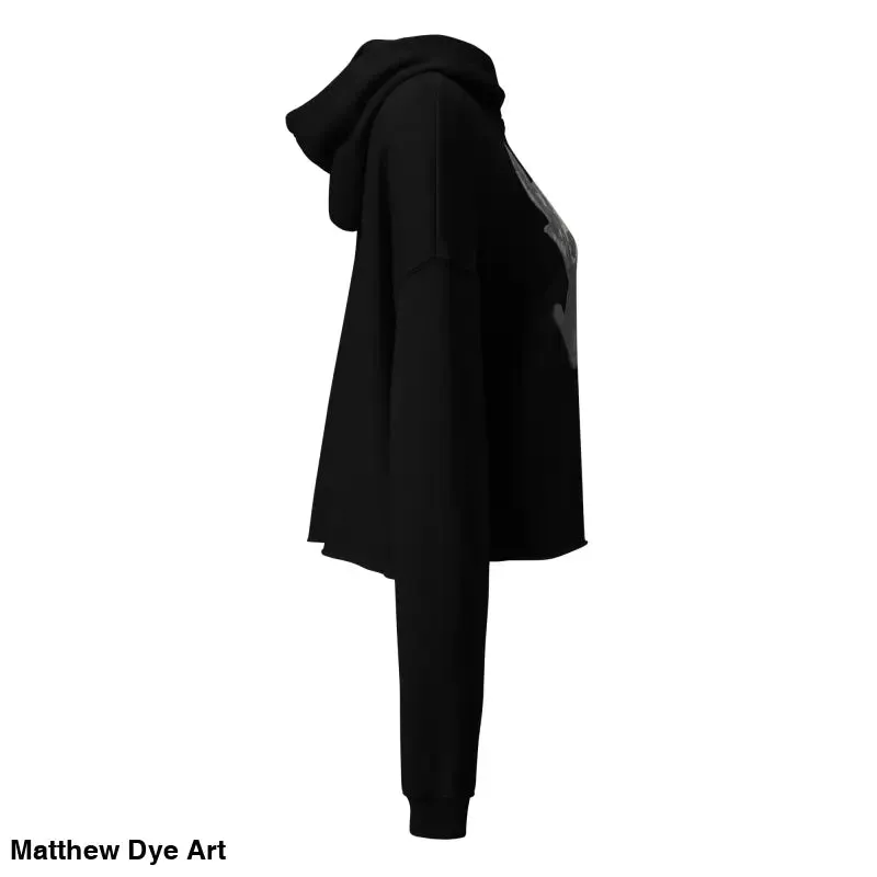 Sinister Entity | Gothic Horror Crop Hoodie