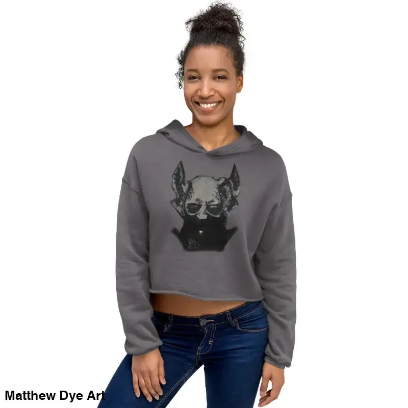 Sinister Entity | Gothic Horror Crop Hoodie