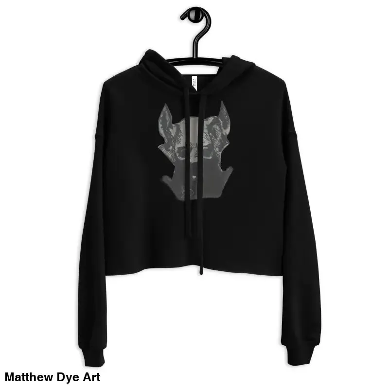Sinister Entity | Gothic Horror Crop Hoodie