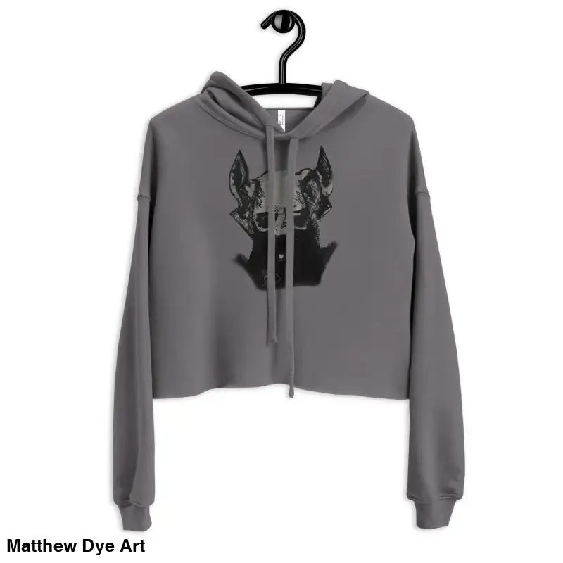 Sinister Entity | Gothic Horror Crop Hoodie