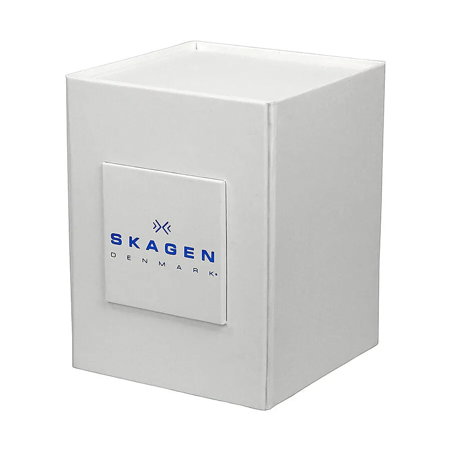 Skagen Ancher Black Dial Black Leather Men's Watch SKW6104