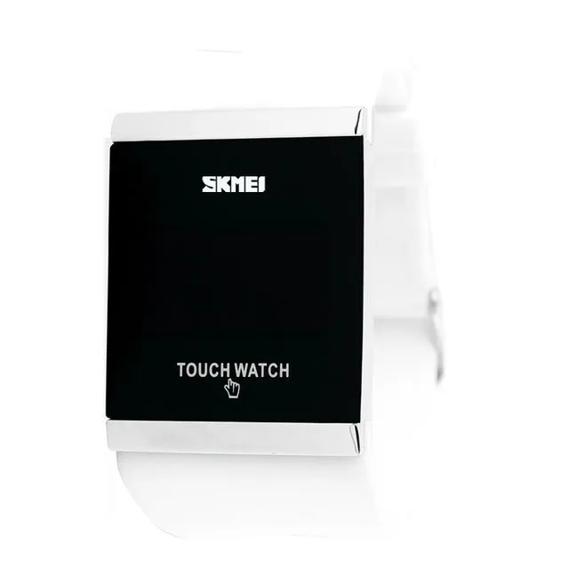 Skmei Trendy Colorful LED Touch Digital Watch,Men Watch,Women Watch,Casual Sport,Rectangle Shape Dial Rubber Band Watch