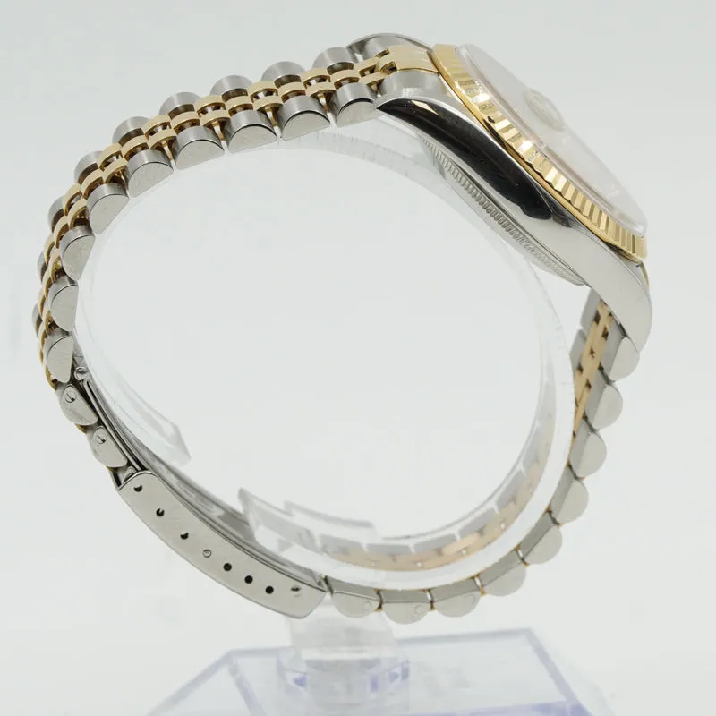 SOLD - 2/27/24 - Rolex Datejust 36mm 16233 Jubilee Two Tone Bracelet Fluted Circa 2000 w Papers