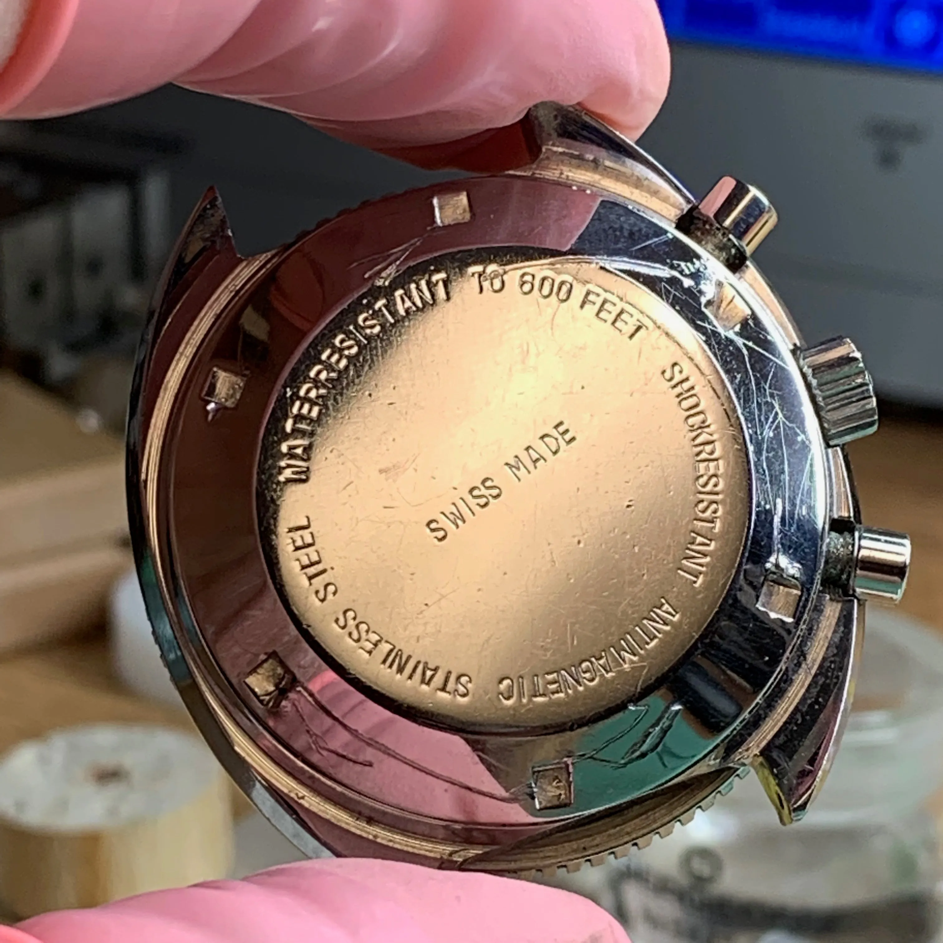 Sold - Baylor Valjoux 72 Vintage Chronograph Diver ~1960's - Fully Serviced by ClockSavant (Similar to Zodiac Sea Wolf)