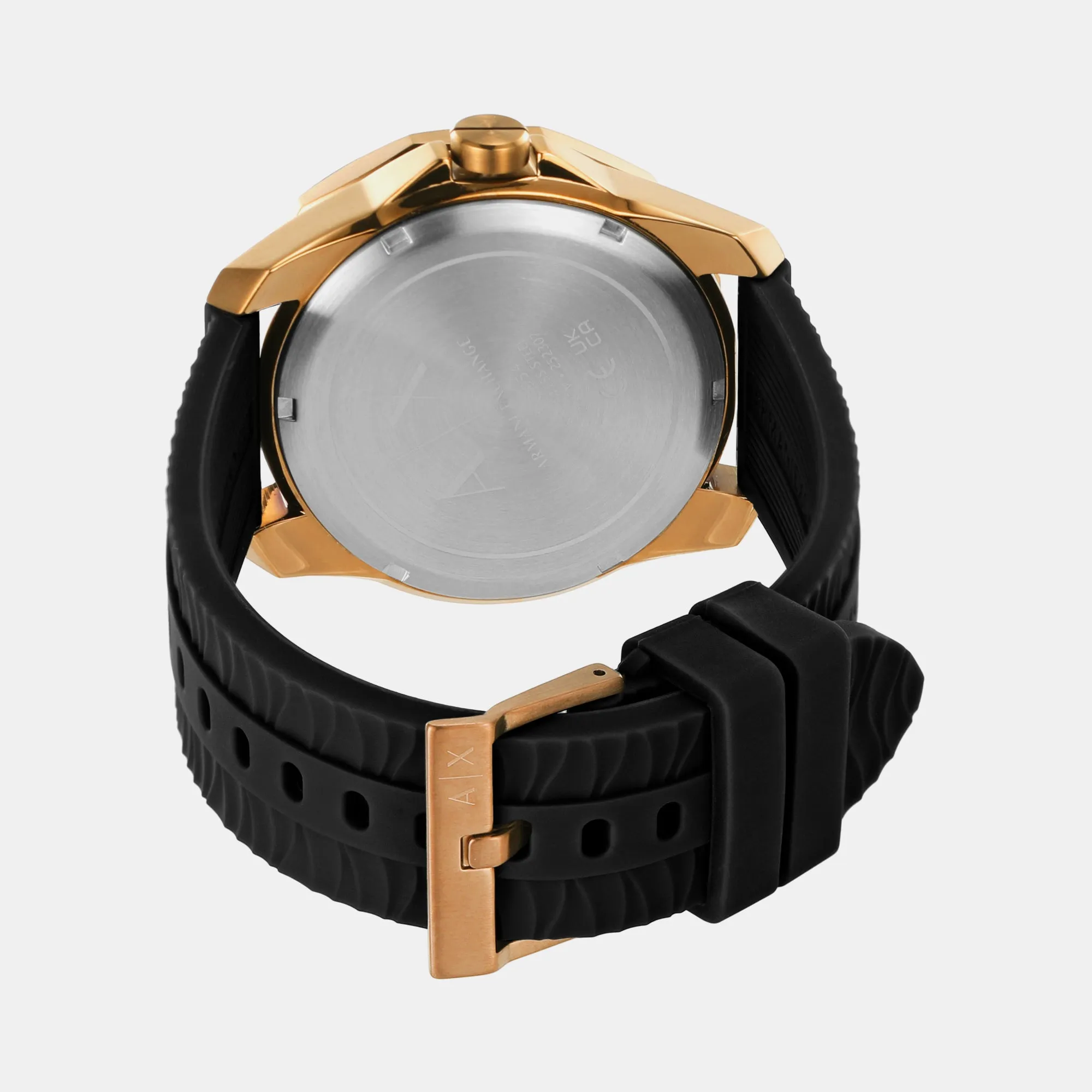 Spencer Men's Three-Hand Date Black Silicone Watch AX1954