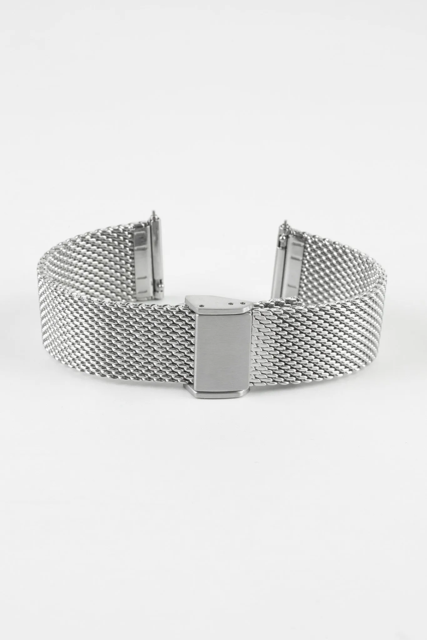 Staib SOC 2906  Quick-Release Milanaise Mesh Watch Bracelet - POLISHED SILVER