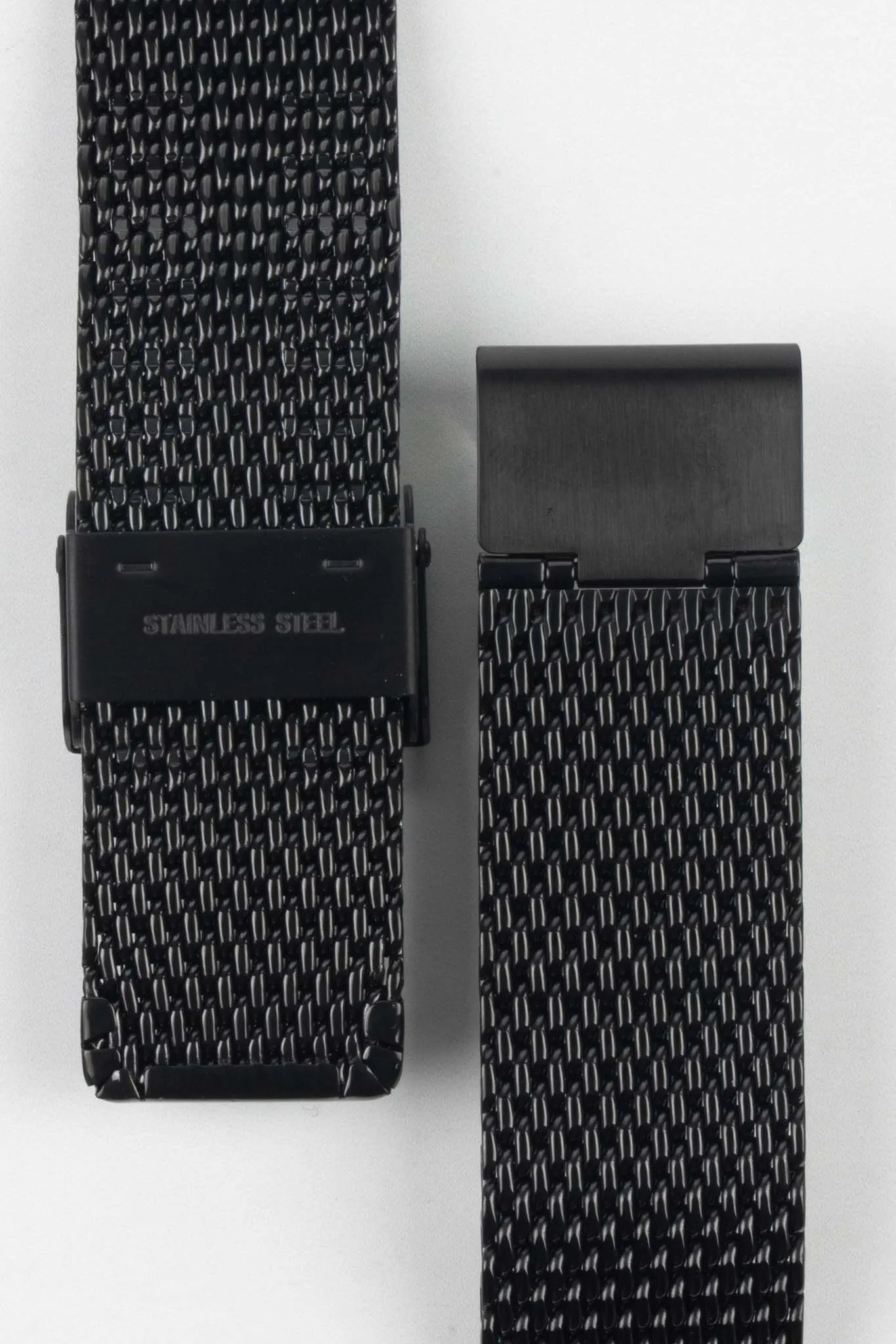 Staib SOC 2906 Stainless Steel Milanaise Mesh Watch Bracelet - BLACK