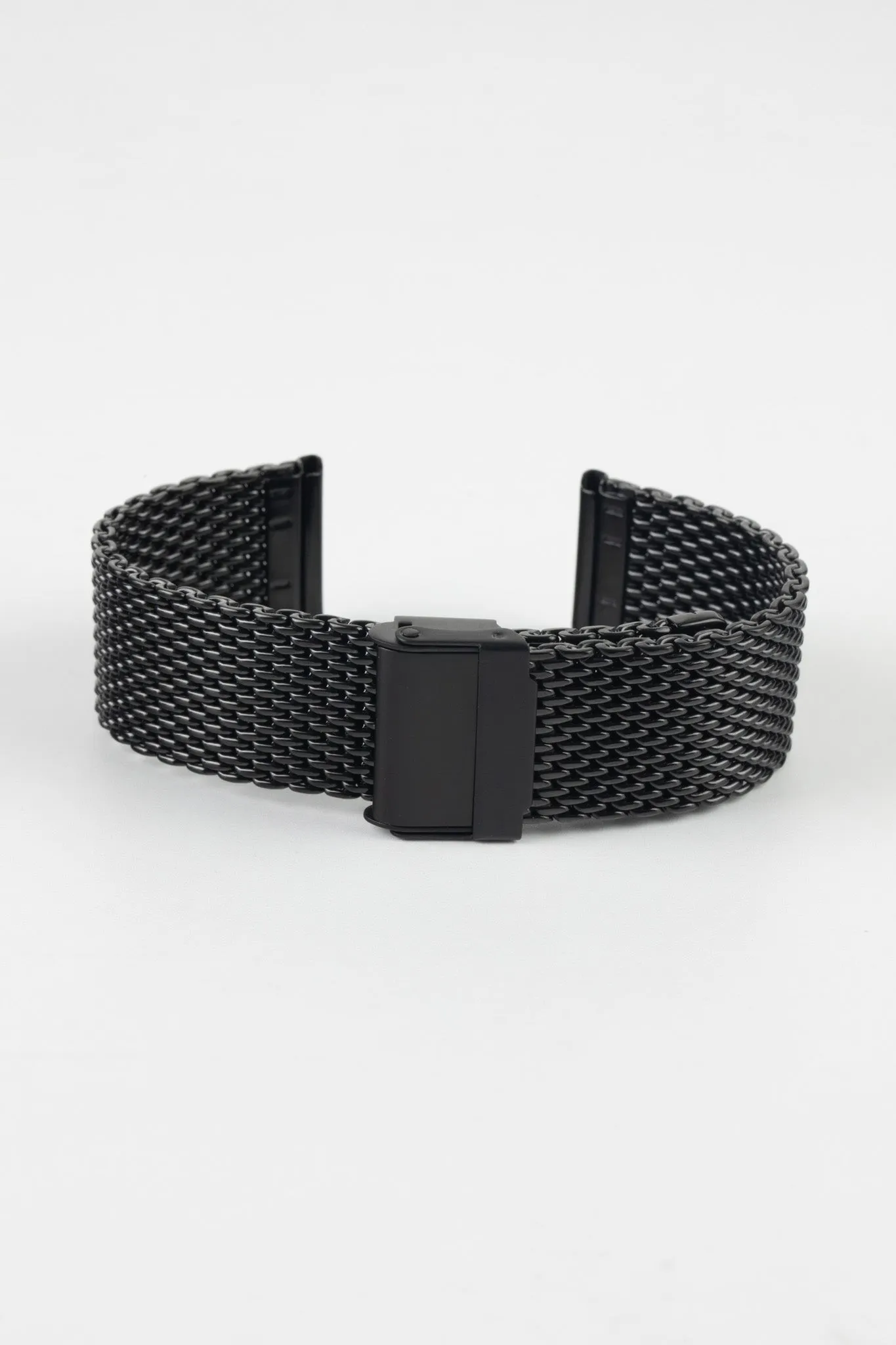 Staib SOC 2906 Stainless Steel Milanaise Mesh Watch Bracelet - BLACK