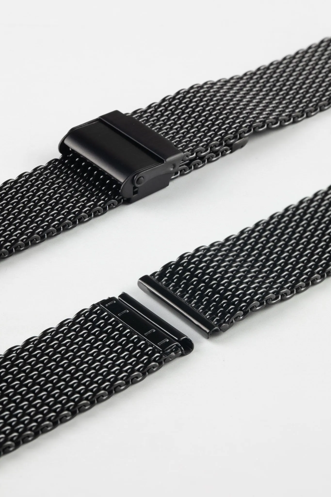 Staib SOC 2906 Stainless Steel Milanaise Mesh Watch Bracelet - BLACK
