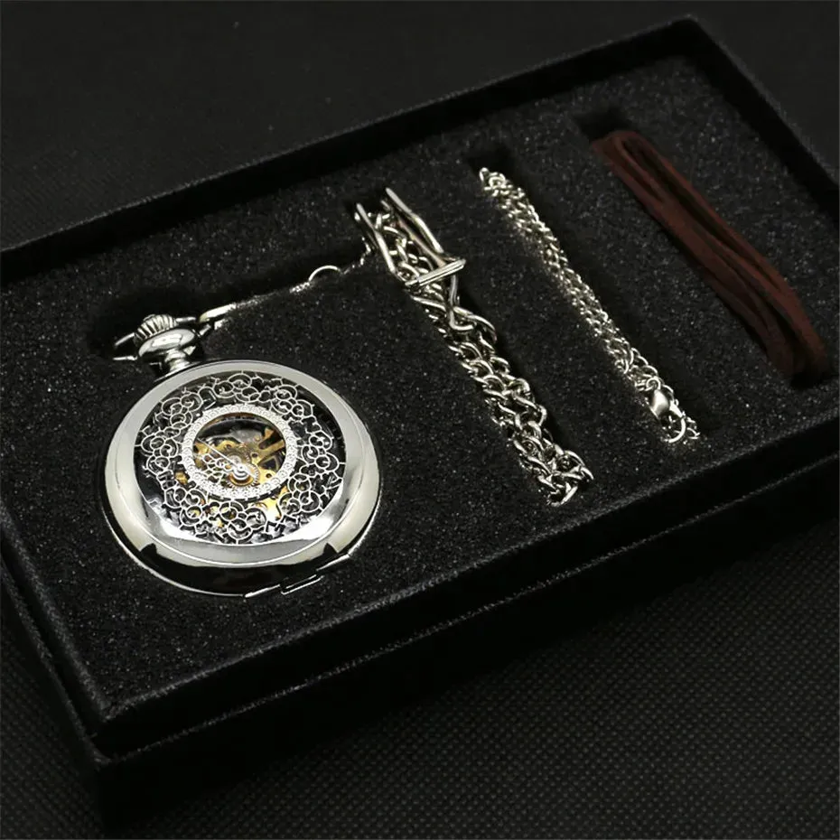 Steampunk Unique Vintage Mechanical Pocket Watch