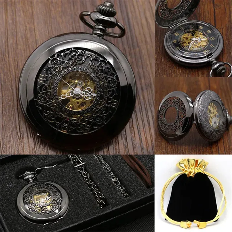 Steampunk Unique Vintage Mechanical Pocket Watch