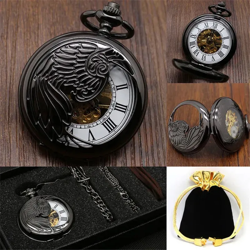 Steampunk Unique Vintage Mechanical Pocket Watch