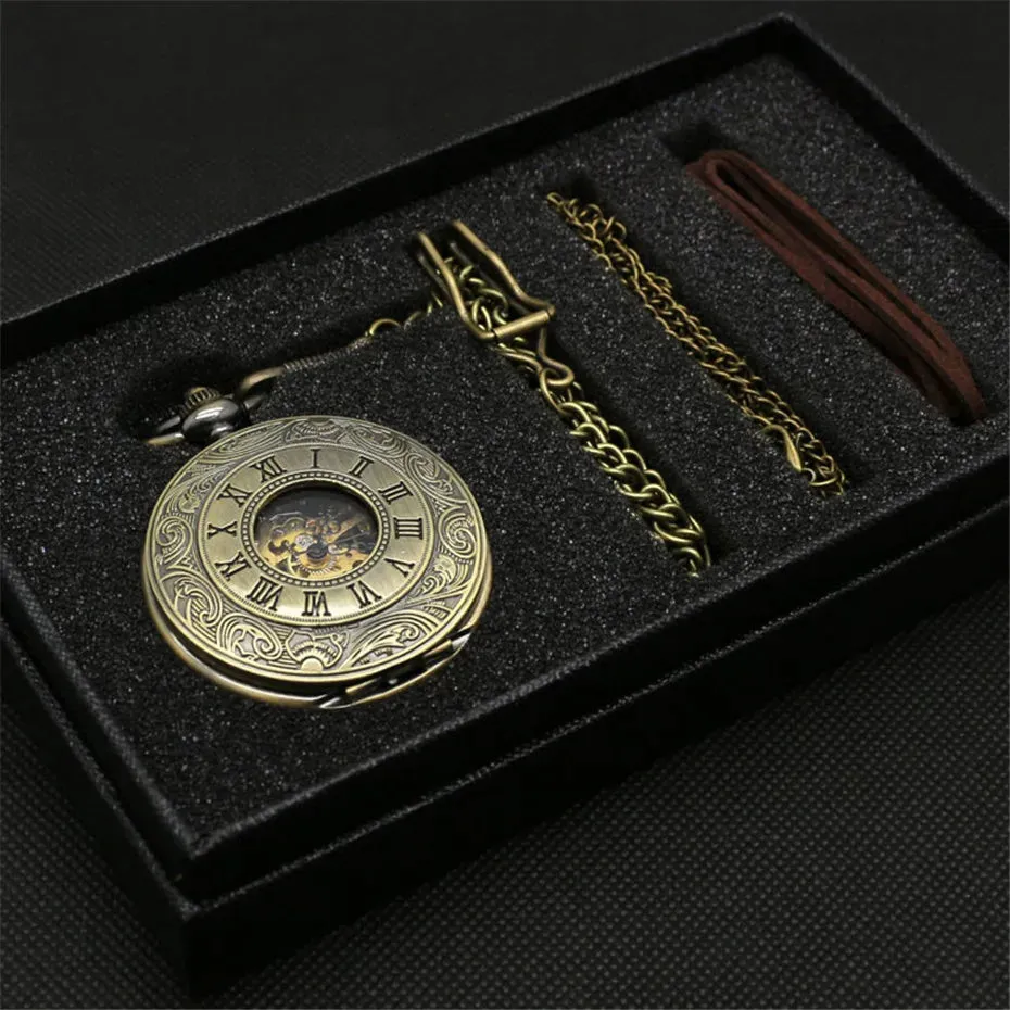 Steampunk Unique Vintage Mechanical Pocket Watch