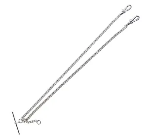 Sterling Silver Double Watch Albert 21cm