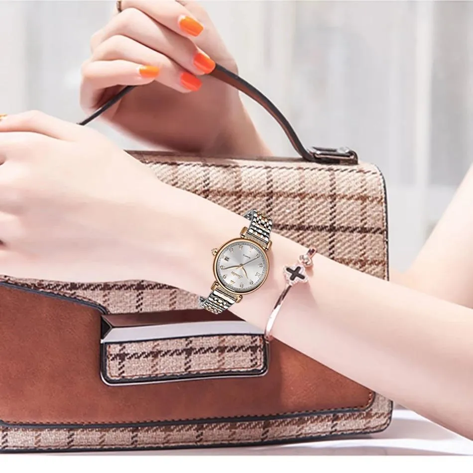 SUNKTA Rose Gold Women Watches