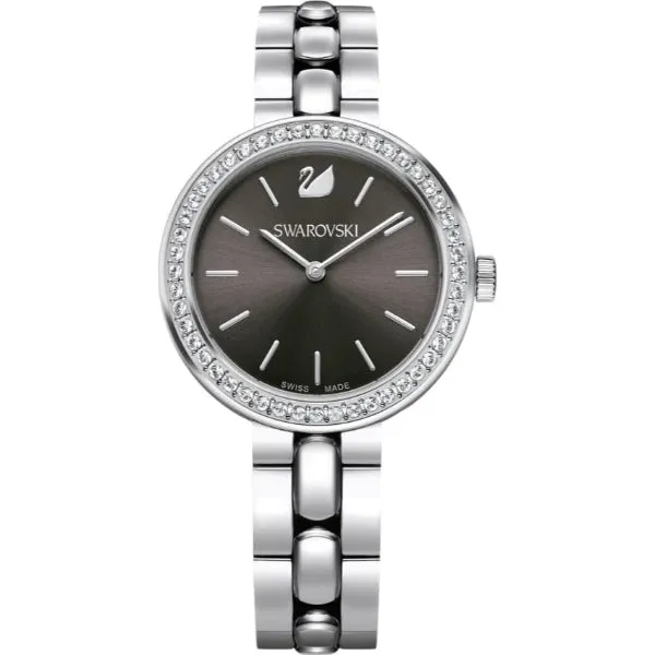 Swarovski Daytime Silver Stainless Steel Grey Dial  Quartz Watch for Ladies - 5213681