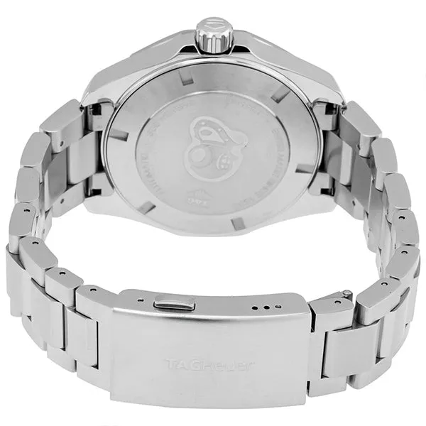 Tag Heuer Aquaracer Calibre 5 Silver Stainless Steel Green Dial Automatic Watch for Gents- WAY201S.BA0927