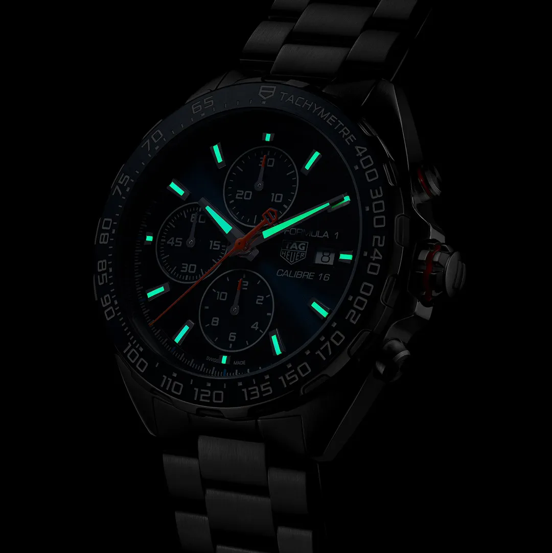 TAG Heuer Formula 1 Chronograph Watch with Blue Dial