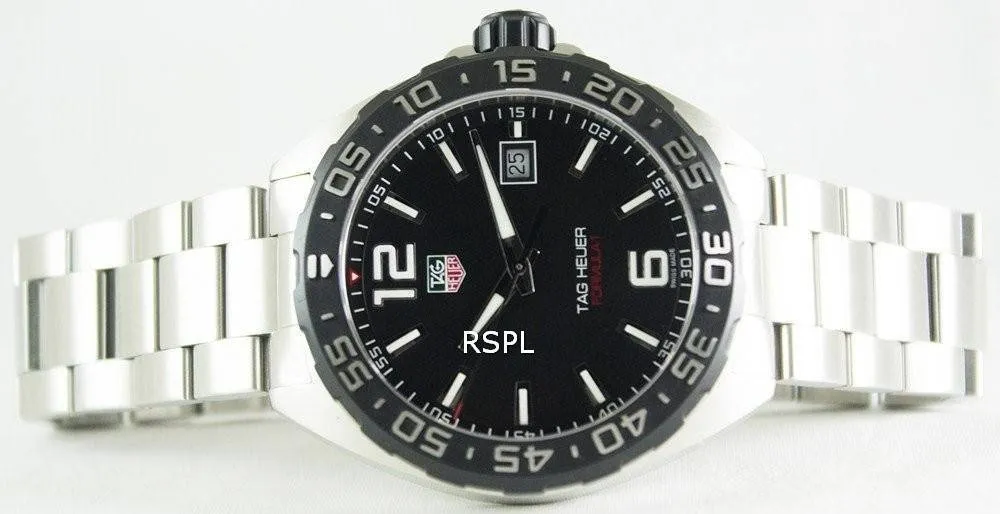 Tag Heuer Formula One Black Dial Stainless Steel WAZ1110.BA0875 Men's Watch