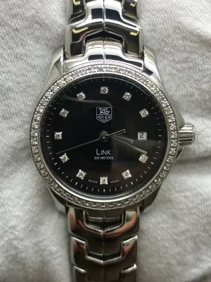 TAG Heuer Link D WJF1319 Black Dial Quartz Women's Watch