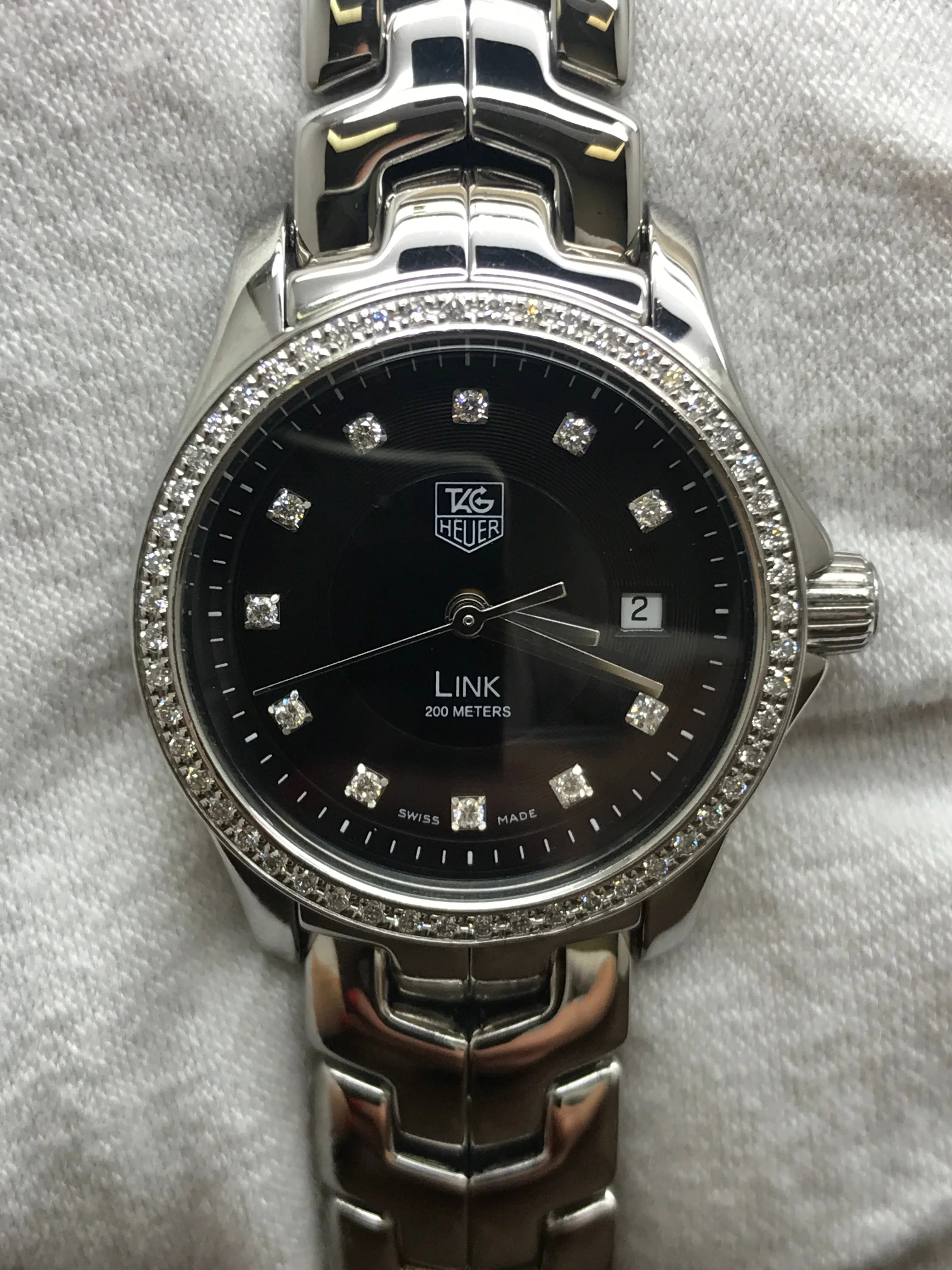 TAG Heuer Link D WJF1319 Black Dial Quartz Women's Watch