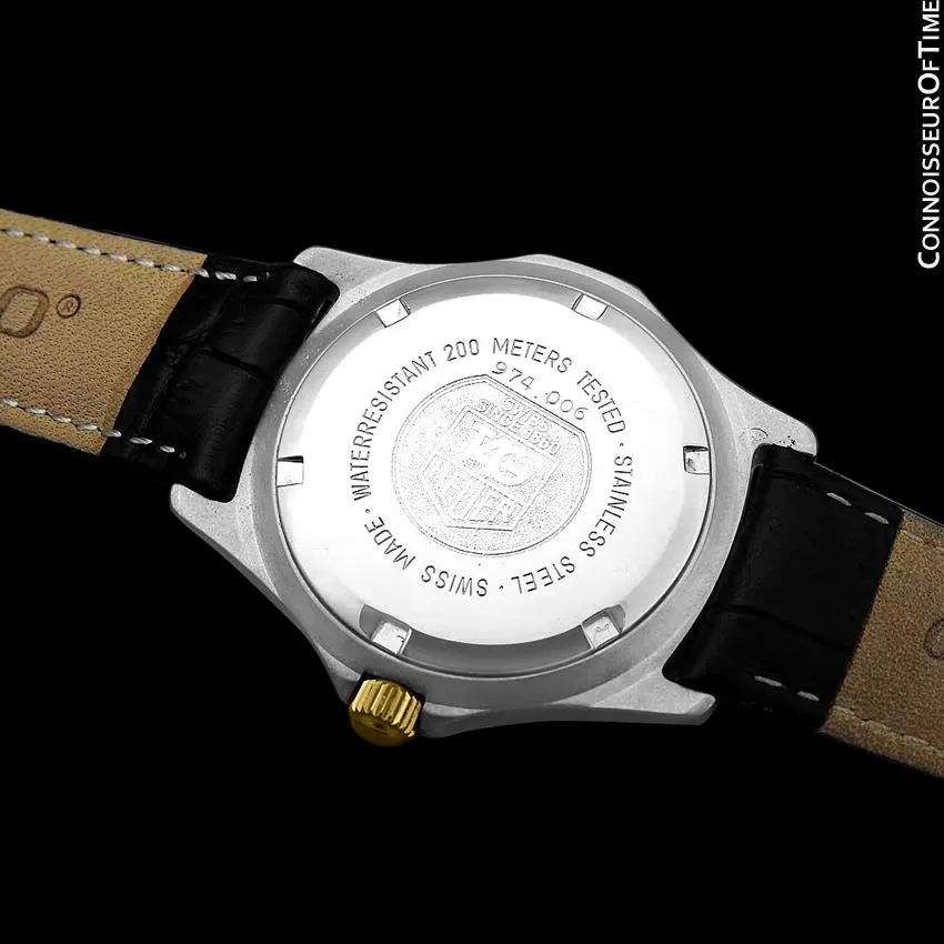Tag Heuer Professional 2000 Mens Diver Watch, 974.006 - Stainless Steel and 18K Gold Plated