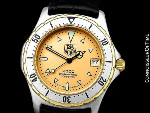 Tag Heuer Professional 2000 Mens Diver Watch, 974.006 - Stainless Steel and 18K Gold Plated