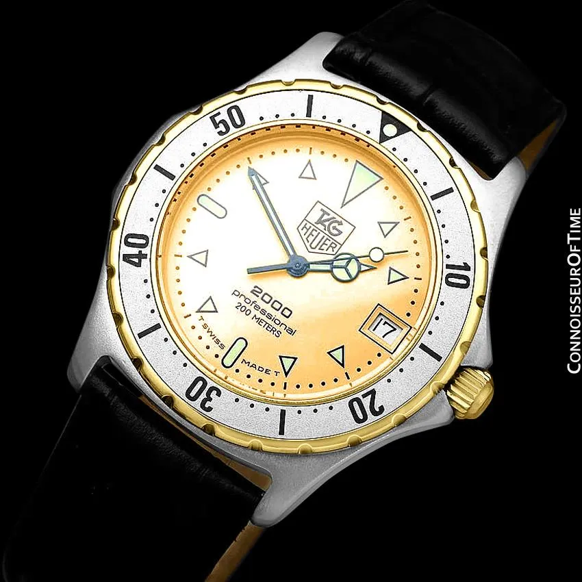 Tag Heuer Professional 2000 Mens Diver Watch, 974.006 - Stainless Steel and 18K Gold Plated