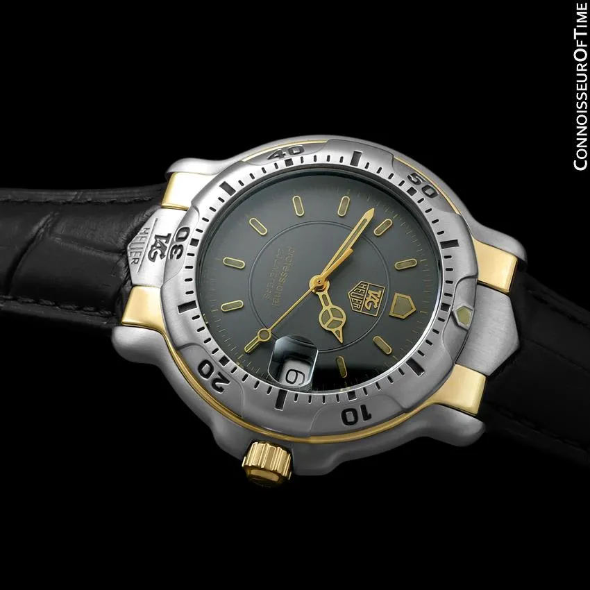 TAG Heuer Professional 6000 Mens Full Size Divers Stainless Steel & 18K Gold Watch - WH1152