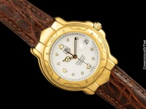 TAG Heuer Professional 6000 Mens Full Size Divers Watch - 18K Gold - WH514