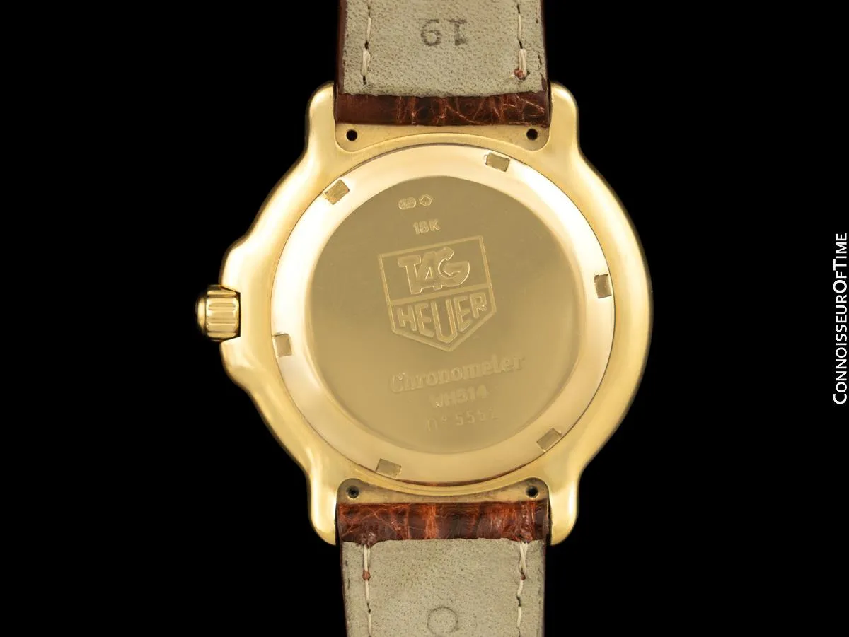 TAG Heuer Professional 6000 Mens Full Size Divers Watch - 18K Gold - WH514